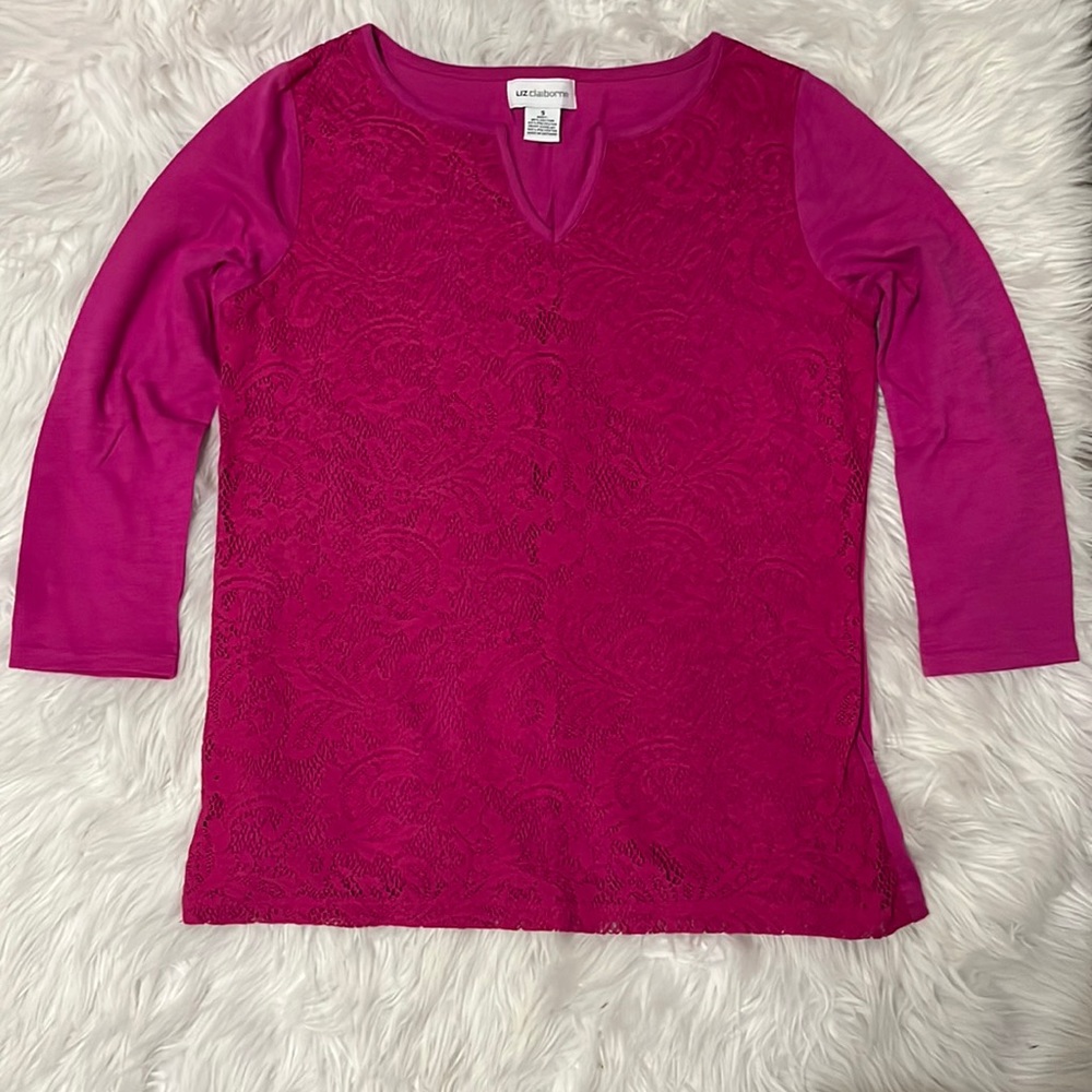 Liz Claiborne 3/4 Length Shirt